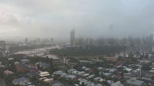 Brisbane residents woke up to heavy fog this morning.