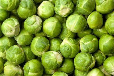 Brussels sprouts: 398mg
potassium per 100g (5 sprouts)