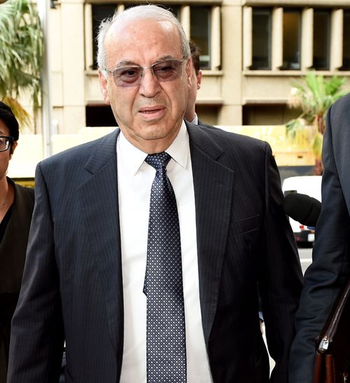 Disgraced former NSW Labor MP Eddie Obeid arrives at the Supreme Court in Sydney