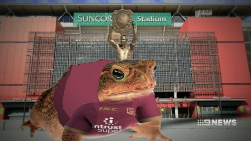 Perhaps a cane toad statue outside Suncorp Stadium?