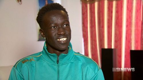 The former child refugee sat down with 9NEWS to share how his love of running began. Picture: 9NEWS