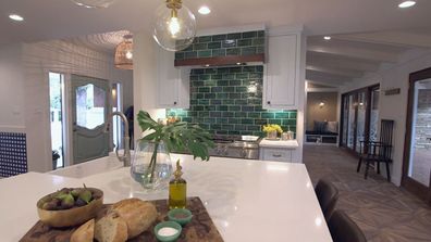 One of a kind Trista Mark renovation Kitchen after