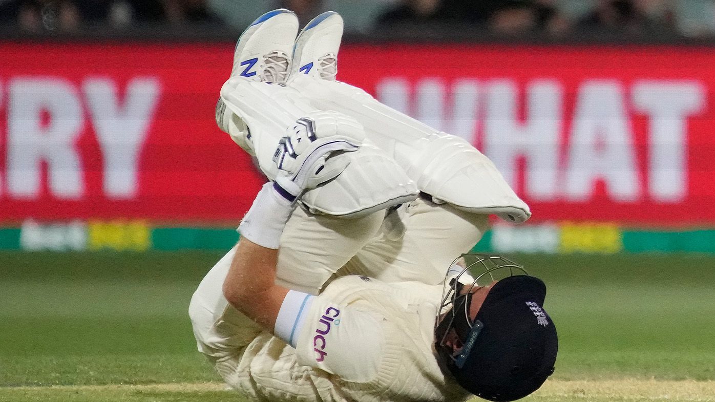 England reeling as record chase gets off to disastrous start in Adelaide