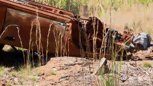 When detectives were taken to the car via a tip-off, it had been flipped and burned.