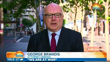 Attorney-General George Brandis has said Australia would be "fools" not to take ISIL threats seriously. (9News)