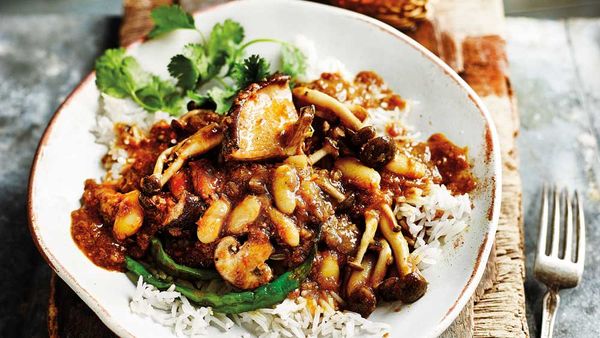 Mushroom and bean caldine