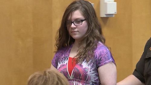 Anissa Weier is led into court where she pleaded guilty to a lesser charge (WISN 12 News) 