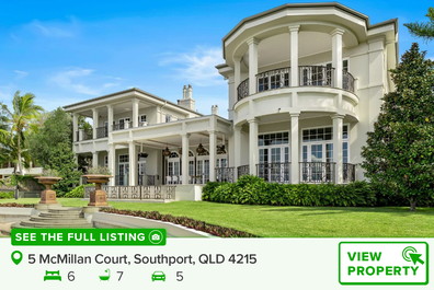 Gold Coast mansion for sale Southport Queensland private beach Domain 