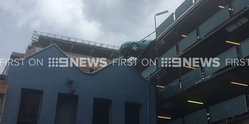 The male driver was not injured. (9NEWS)