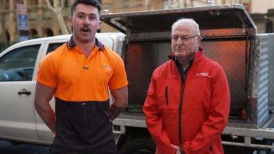 Will Bray Sydney tradie surprised with new tools after ute broken into.