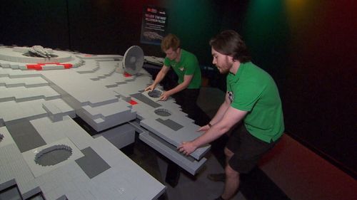 The Millennium Falcon consist 250,000 Lego bricks. (9NEWS)