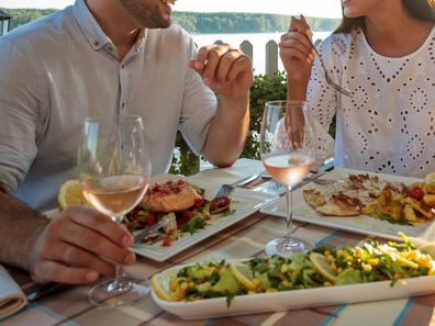 Couple out to lunch