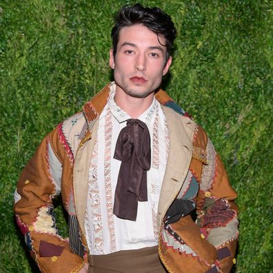 Ezra Miller attends the CFDA / Vogue Fashion Fund 15th Anniversary Event at Brooklyn Navy Yard on November 5, 2018 in Brooklyn, New York.