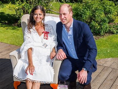 Deborah James and Prince William