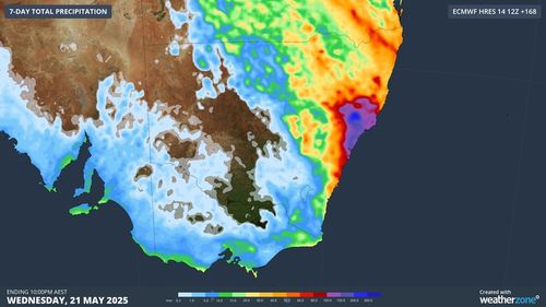 The rain experienced in Queensland and NSW today is expected to continue into tomorrow, particularly in south-east Queensland and north-east NSW.