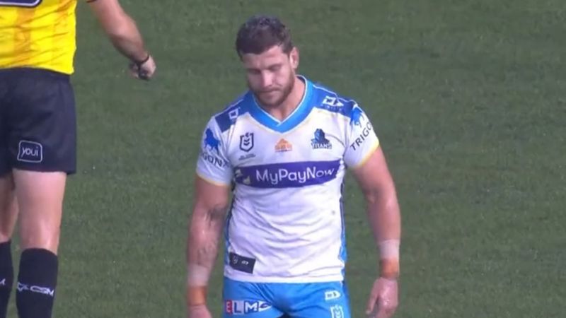 Titans prop sent off after awful tackle