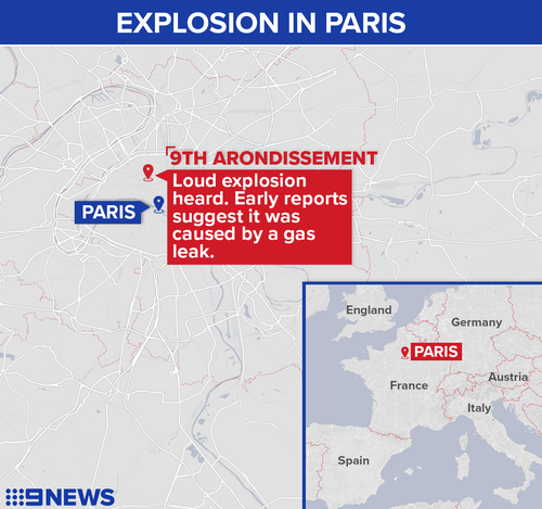 The explosion took place on Rue de Treviso the 9th Arrondissement of the French capital.