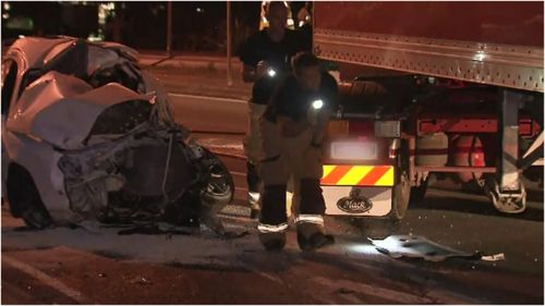 A p-plater has died in a head-on crash with a truck in Aspley, north of Brisbane.