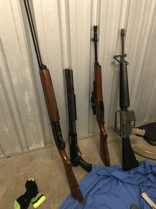 A number of rifles were also picked up by police. Picture: NSW Police