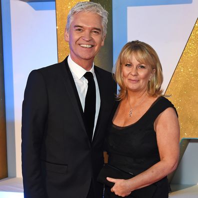 Phillip Schofield and wife Stephanie Lowe attend the 21st National Television Awards at The O2 Arena on January 20, 2016 in London, England.  