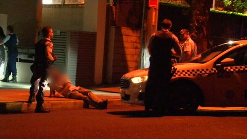 Two men were treated for facial injuries. (9NEWS)