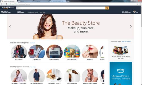 The Amazon Australia website has finally gone live.