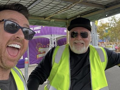 Intern Pete with Kyle and Jackie O.