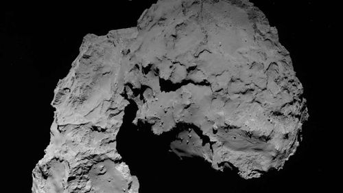 A photo taken by Rosetta of Comet 67P. (EPA)