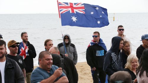 St Kilda Beach Melbourne political protests