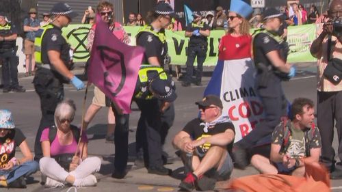 Extinction Rebellion protestors