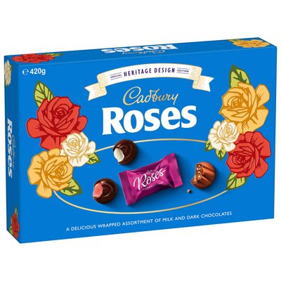 Cadbury Roses Limited edition heritage pack