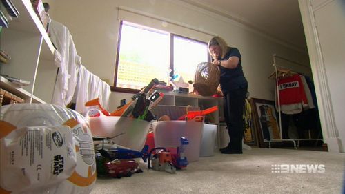 Cassie Bracknell has got rid of 70 percent of her belongings. (9NEWS)