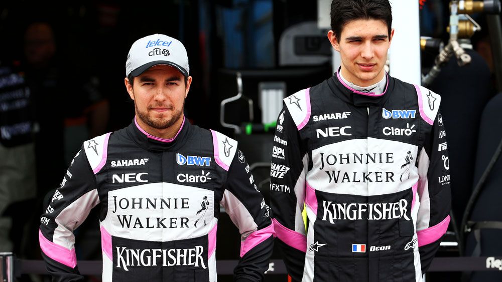 Warring Formula One Force India drivers Esteban Ocon and Sergio Perez bury hatchet