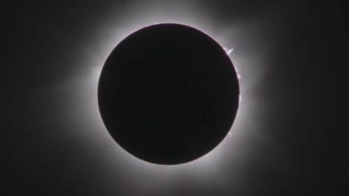 The Western Australian town of Exmouth has witnessed a rare total solar eclipse.