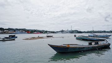 An overloaded ferry capsized off Indonesia&#x27;s Sulawesi island, killing at least 15 people and leaving 19 others missing, rescuers said on Monday.