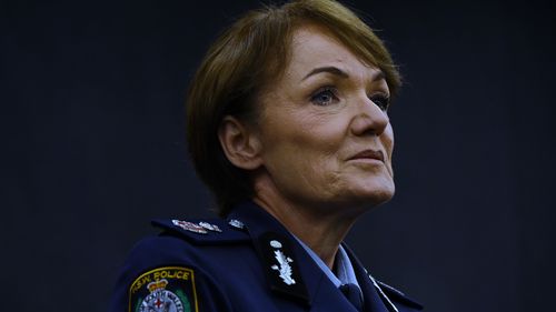 NSW Police Commissioner Elect Karen Webb during the announcement of her position in NSW Parliament House. Sydney, NSW. 24th November, 2021. Photo: Kate Geraghty