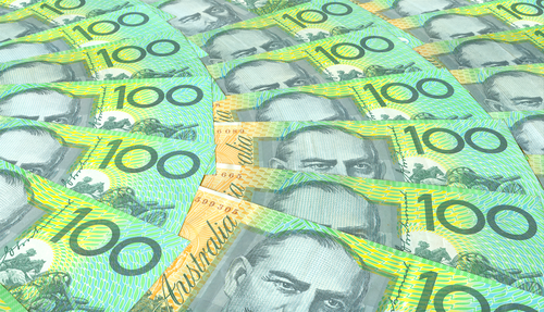 Australian dollars cash currency