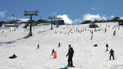 Winter in Perisher ski resort