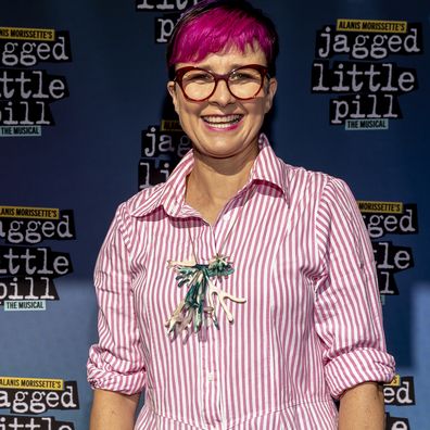 FILE: Actor Cal Wilson has died aged 53 after a short illness.  MELBOURNE, AUSTRALIA - JANUARY 16: Cal Wilson attends the opening night of Jagged Little Pill The Musical at the Comedy Theater on January 16, 2022 in Melbourne, Australia.  (Photo by Sam Tabone/Getty Images)