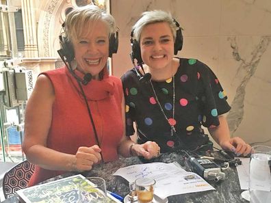 Maggie Beer & Jane de Graaff podcasting