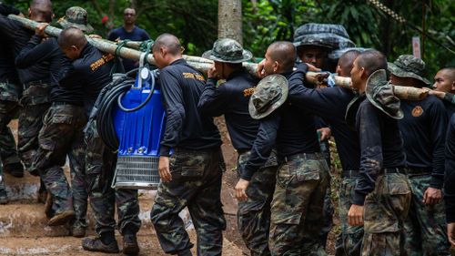 The large scale rescue operation has included many volunteers, including authorities from foreign nations. Picture: Supplied.