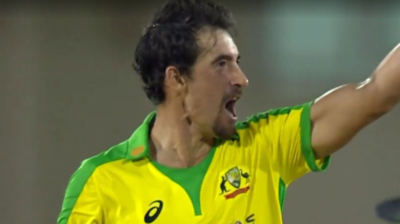 Mitchell Starc closed out Australia&#x27;s win in game four of the T20 series against the West Indies.