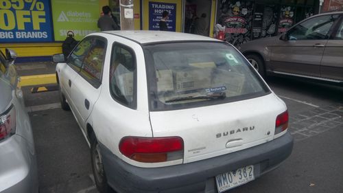 One car was snapped full of boxes of baby formula. (Supplied)