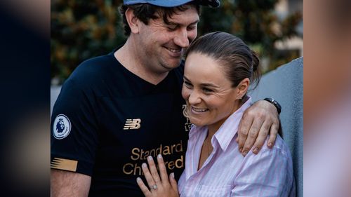 Ash Barty and Garry Kissick announced their engagement in November 2021