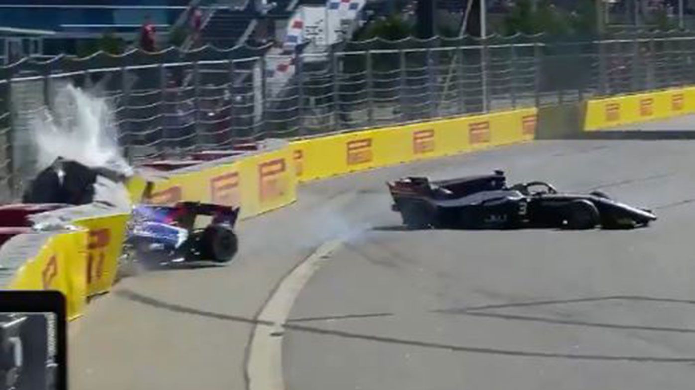 F2 driver under fire after horror crash at Russian Grand Prix