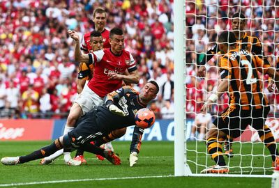 Laurent Koscielny netted an equaliser with 19 minutes of normal time remaining.