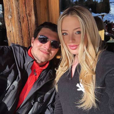 Tiffany Trump is pictured with husband Michael Boulos