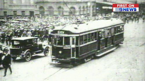 First built in 1923, Melbourne's historic W-Class trams could soon be owned by some lucky Australians. Picture: 9NEWS.