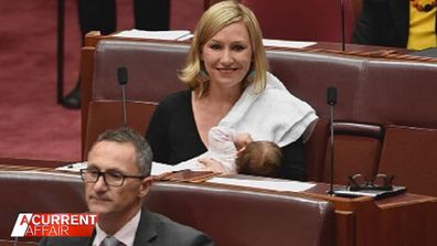 Greens Senator Larissa Waters, made history in 2017 when she breastfed her daughter.