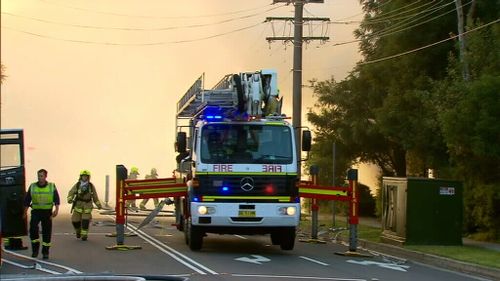 Fifty firefighters worked to extinguish the blaze. (9NEWS)